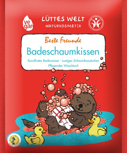 Lüttes Welt Naturkosmetik Badeschaumkissen "Beste Freunde" 50 g