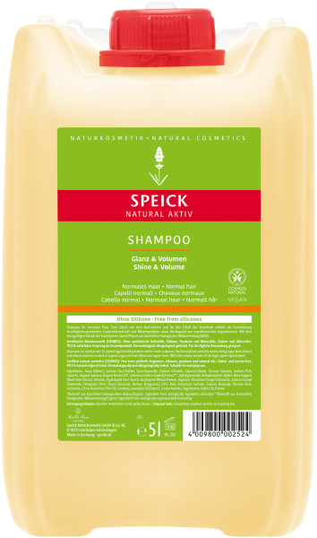 Speick Natural Aktiv Shampoo Glanz & Volumen 5 l – Produktabbildung 1