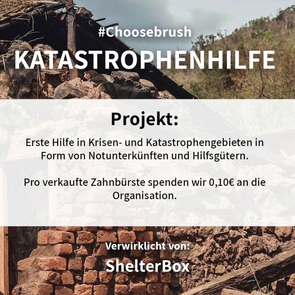 Niyok Choosebrush - Bambus Zahnbürste mit Spende: Katastrophenhilfe 1 Stück