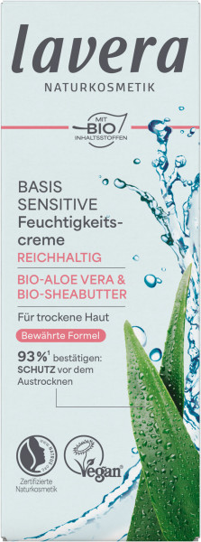 Basis Sensitive Reichhaltige Feuchtigkeitscreme 50 ml von lavera – Produktabbildung 1