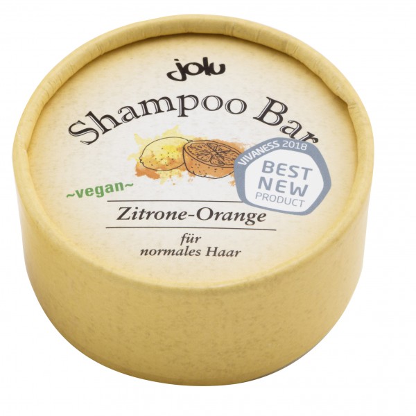 jolu Naturkosmetik Shampoo Bar Zitrone Orange 50 g