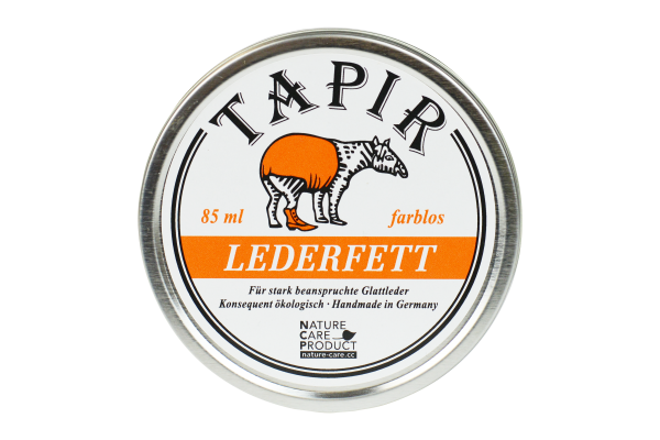 Tapir Schuh- und Lederpflege Lederfett farblos in Weißblechdose, 85 ml 85 ml