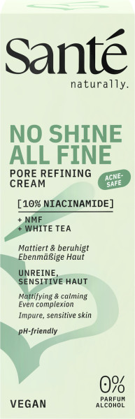 Santé naturally. No Shine All Fine Pore Refining Cream 50 ml von Sante – Produktabbildung 1