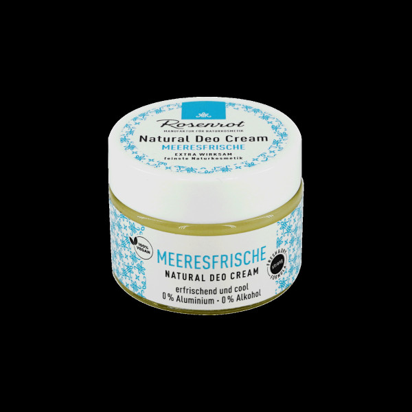 Deo Creme Meeresfrische - vegan (100% natural) 50 g von Rosenrot Naturkosmetik – Produktabbildung 1