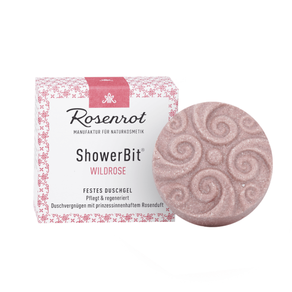 Festes Duschgel Wildrose 55 g Rosenrot