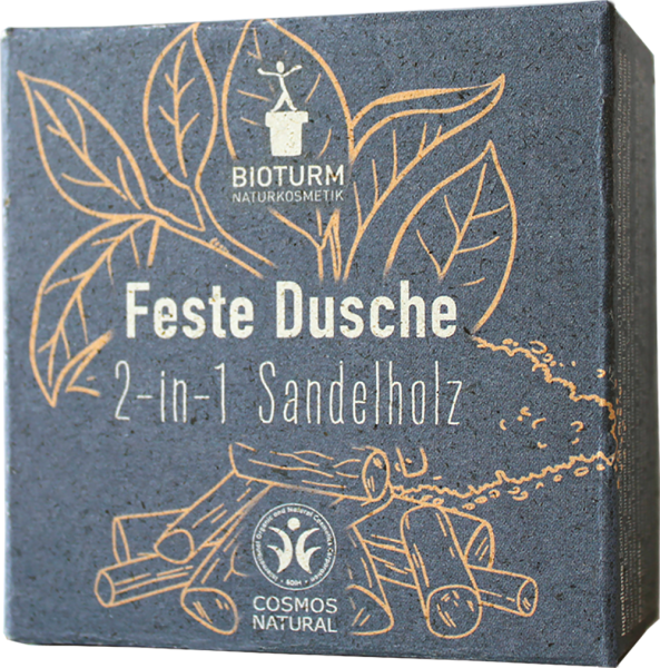 BIOTURM Feste Dusche 2-in-1 Sandelholz 100 g