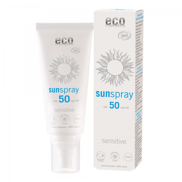 eco cosmetics Sonnenspray LSF 50 sensitive 100 ml