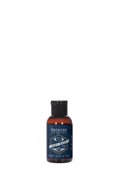 benecos for men only Body Wash 3in1 MINI 50 ml – Produktabbildung 1
