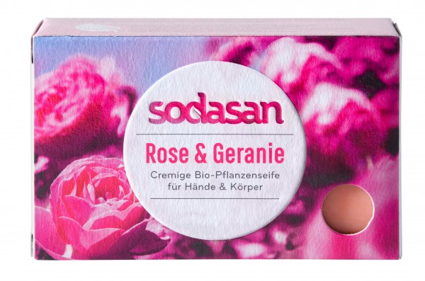 Sodasan Wasch- und Reinigungsmittel Rose & Geranie 100 g