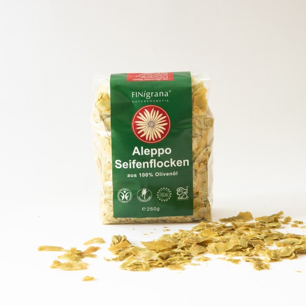 FINigrana® Aleppo Seifenflocken, reine Olive, 250g 