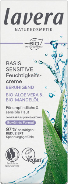 Basis Sensitive Beruhigende Feuchtigkeitscreme 50 ml von lavera – Produktabbildung 1