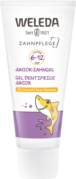 WELEDA Junior-Zahngel mit Fluorid 50 ml – Produktabbildung 1