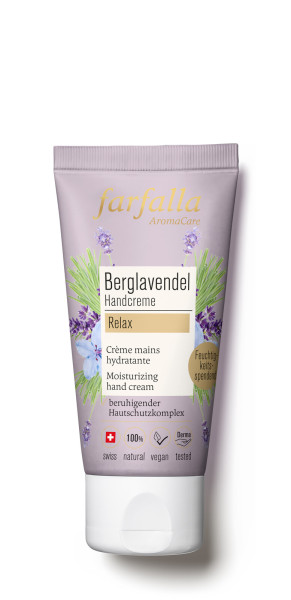 Berglavendel Relax, Schön entspannt Handcreme, 50ml von farfalla – Produktabbildung 1