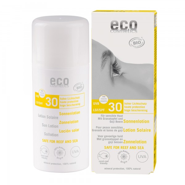eco cosmetics Sonnenlotion LSF 30 mit Granatapfel und Goji Beere 100 ml