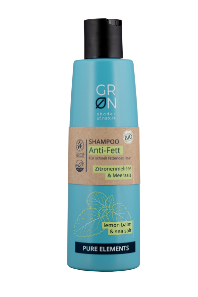 GRN Shampoo Anti-Fett Zitronenmelisse & Meersalz - Pure Elements 250 ml