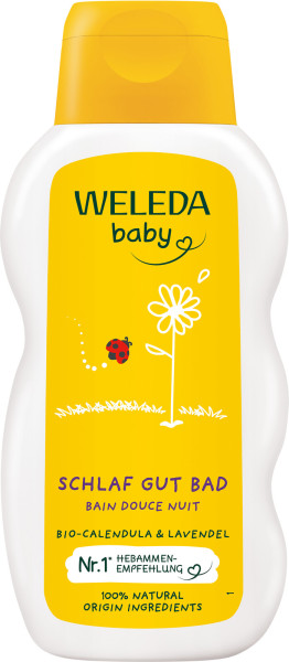 WELEDA Calendula Schlaf Gut Bad 200 ml – Produktabbildung 1
