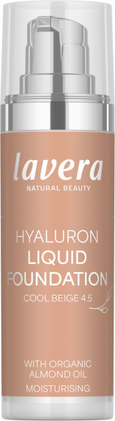 Hyaluron Liquid Foundation -Cool Beige 4.5- 30 ml von lavera – Produktabbildung 1