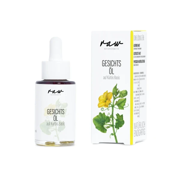 Gesichtsöl Kürbis 30 ml raw NATURKOSMETIK