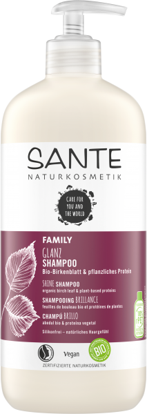 Sante FAMILY Glanz Shampoo Bio-Birkenblatt & pflanzliches Protein 500 ml