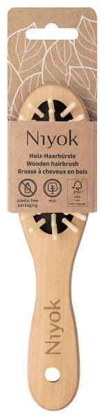 Holz-Haarbürste klein von Niyok – Produktabbildung 1