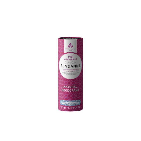 Ben&Anna Natural Care Papertube Deodorant Pink Grapefruit 40 g