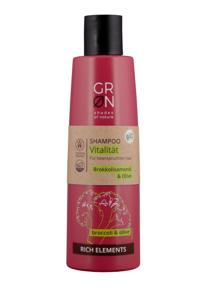 GRN Shampoo Vitalität Brokkolisamenöl & Olive - Rich Elements 250 ml