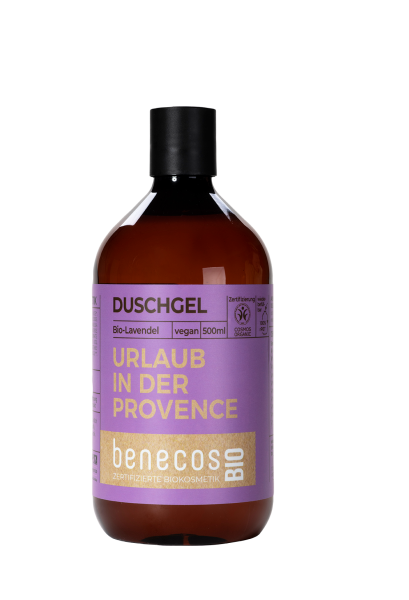 benecos BIO Duschgel BIO-Lavendel - URLAUB IN DER PROVENCE 500 ml