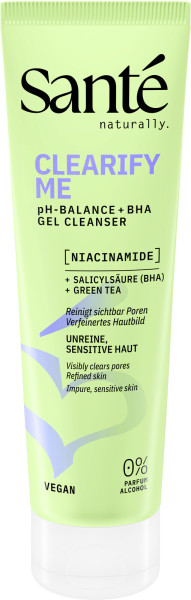 Santé naturally. Clearify Me BHA Gel Cleanser 150 ml von Sante – Produktabbildung 1