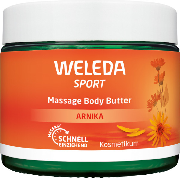 WELEDA Sport Massage Body Butter Arnika 150 ml – Produktabbildung 1