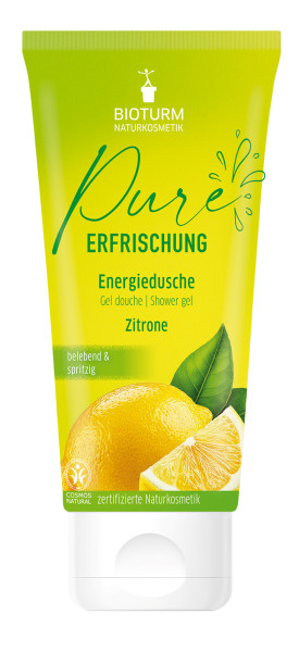 Pure Erfrischung - Energiedusche Zitrone 200 ml von BIOTURM – Produktabbildung 1