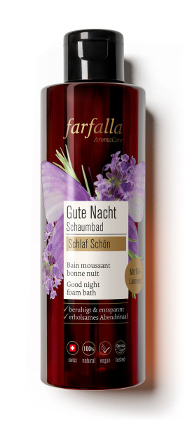 Schlaf schön, Gute Nacht Schaumbad, 200ml von farfalla – Produktabbildung 1