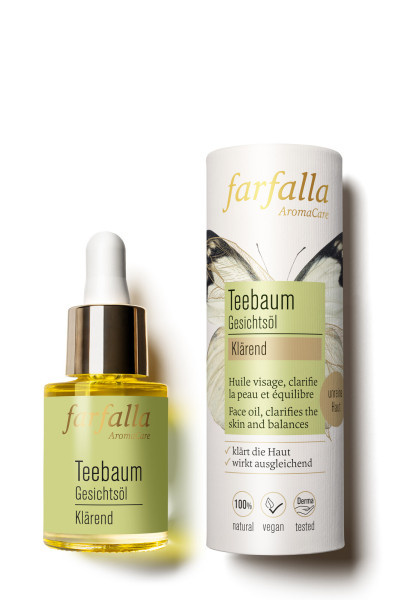 Gesichtsöl Teebaum, klärend, 15ml von farfalla – Produktabbildung 1