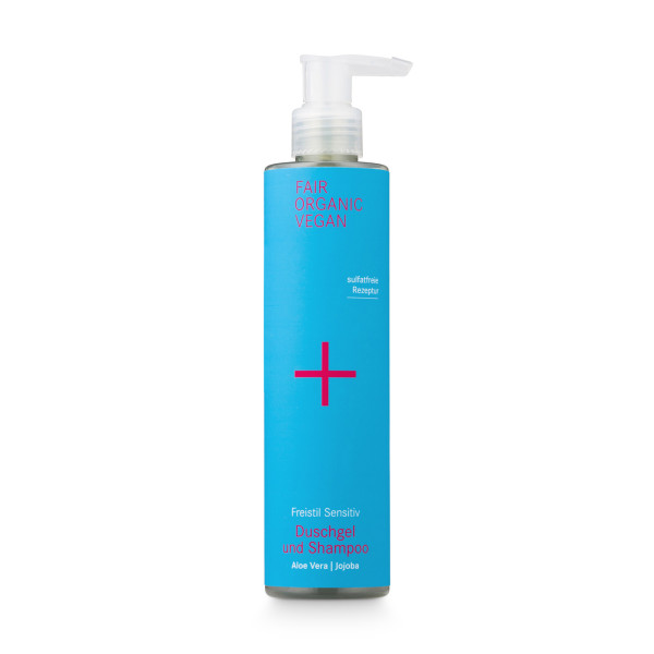i+m Freistil Sensitiv Duschgel und Shampoo 250 ml von i+m NATURKOSMETIK BERLIN – Produktabbildung 1
