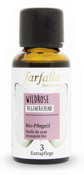 farfalla Wildrose Bio Pflegeöl regenerierend 30 ml