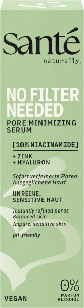 Santé naturally. No Filter Needed Pore Minimizing Serum 30 ml von Sante – Produktabbildung 1