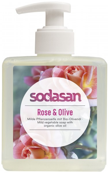 Sodasan Flüssigseife Rose & Olive 300 ml