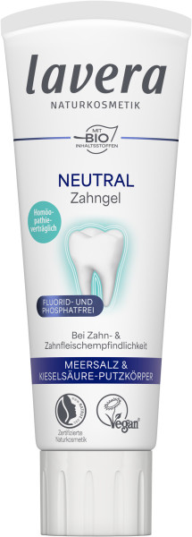 Neutral Zahngel Fluoridfrei 75 ml von lavera – Produktabbildung 1