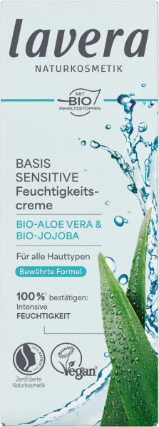 Basis Sensitive Feuchtigkeitscreme 50 ml von lavera – Produktabbildung 1