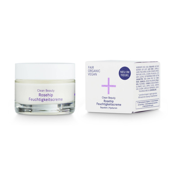 i+m Clean Beauty Rosehip Feuchtigkeitscreme NEU im Tiegel 30 ml von i+m NATURKOSMETIK BERLIN – Produktabbildung 1