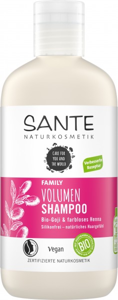 Sante FAMILY Volumen Shampoo Bio-Goji & farbloses Henna 250 ml