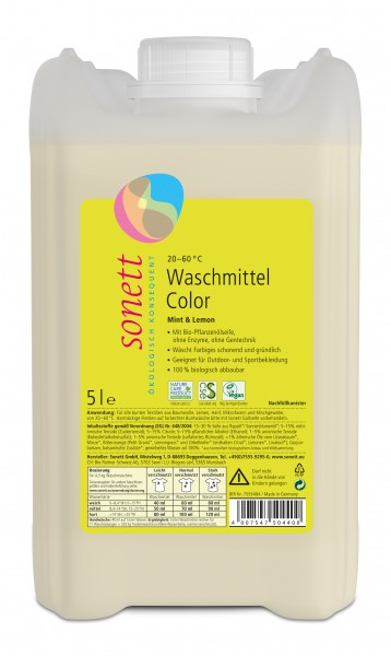 SONETT Waschmittel Color Mint & Lemon 5 l