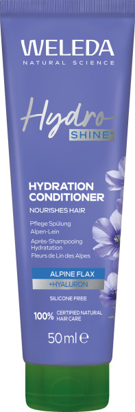 WELEDA HydroShine Pflege-Spülung Alpen-Lein 50 ml – Produktabbildung 1